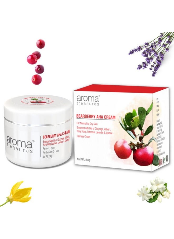Aroma Treasures Bearberry Aha White Glow Face Cream For Women And Men | Day Cream For Daily Use | Natural White Glow Cream (50Gm)  - Image 2