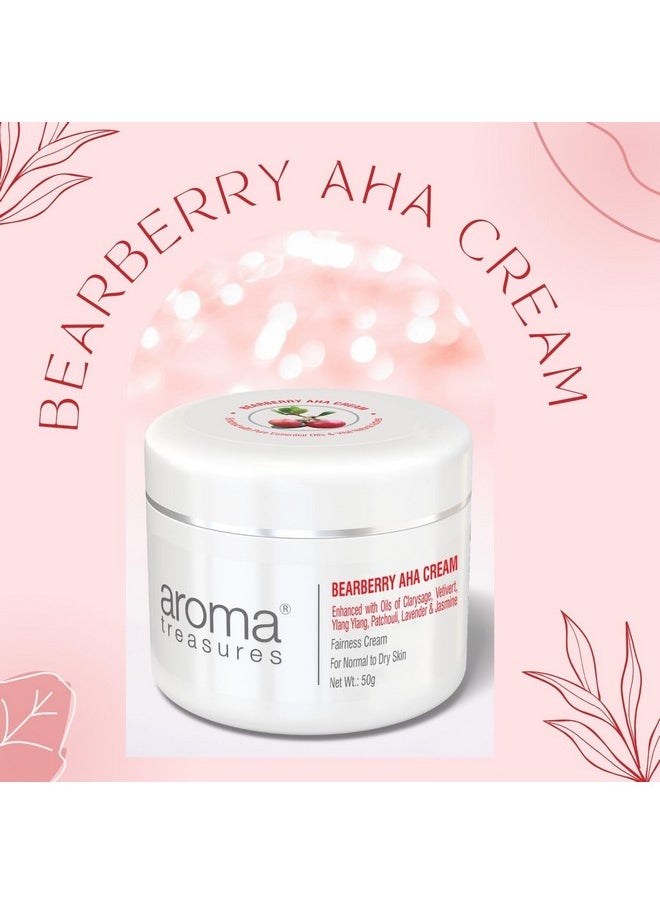 Aroma Treasures Bearberry Aha White Glow Face Cream For Women And Men | Day Cream For Daily Use | Natural White Glow Cream (50Gm)  - Image 3