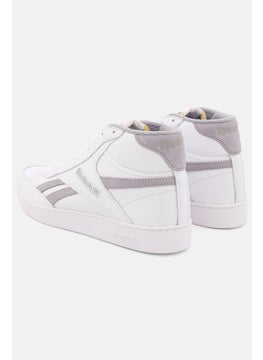 Reebok Men Club C Form HI Lace Up Tennis Shoes, White  - Image 2