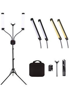 General Flexible Double Arms Photography Light  3000K-5600K Dimmable With  1.6M/63in Metal Light Stand  - Image 1