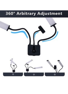 General Flexible Double Arms Photography Light  3000K-5600K Dimmable With  1.6M/63in Metal Light Stand  - Image 3