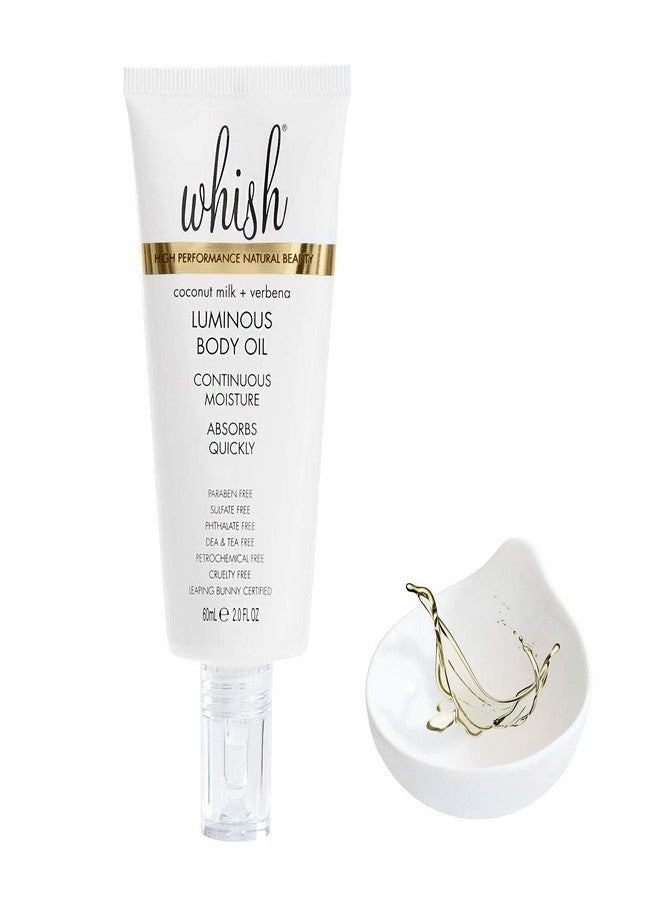 Whish Coconut Milk + Verbena Luminous Body Oil - Moisturizing Scented Body Oil with Peptides - Quick-Drying - Soothes & Firms Skin - 2 fl oz - Image 5