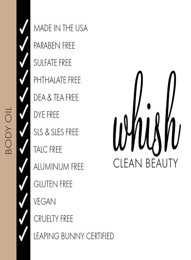 Whish Coconut Milk + Verbena Luminous Body Oil - Moisturizing Scented Body Oil with Peptides - Quick-Drying - Soothes & Firms Skin - 2 fl oz - Image 3