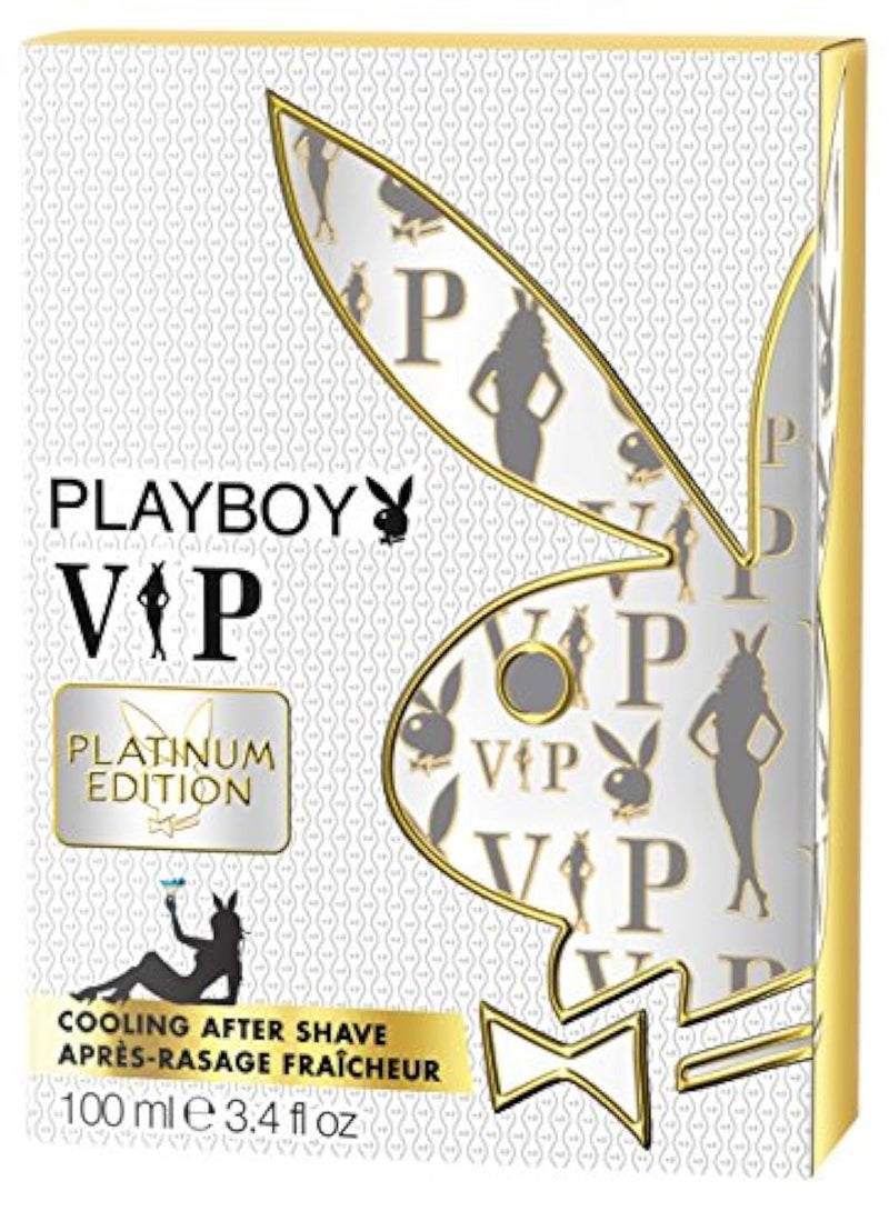 Playboy Vip Platinum Edition Aftershave Spray For Men, 100 Ml - Image 2