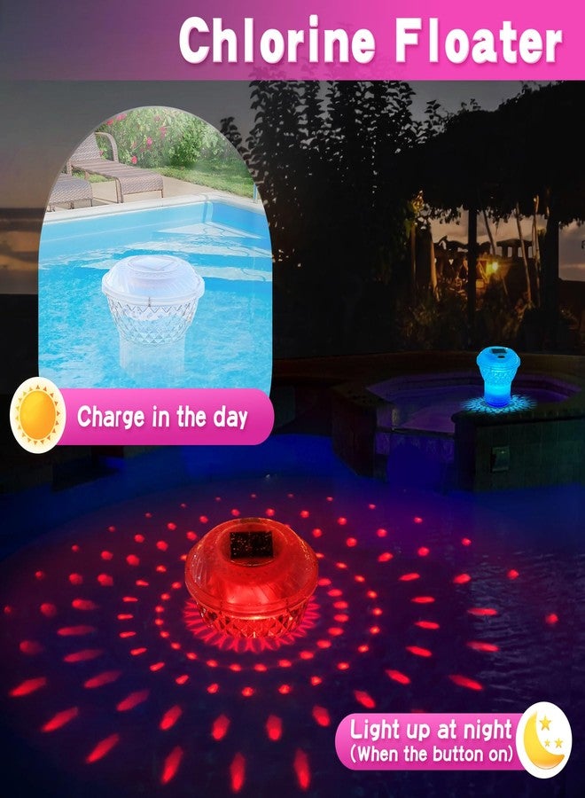 FineBud Chlorine Floater with Colorful Solar Lights - Image 2