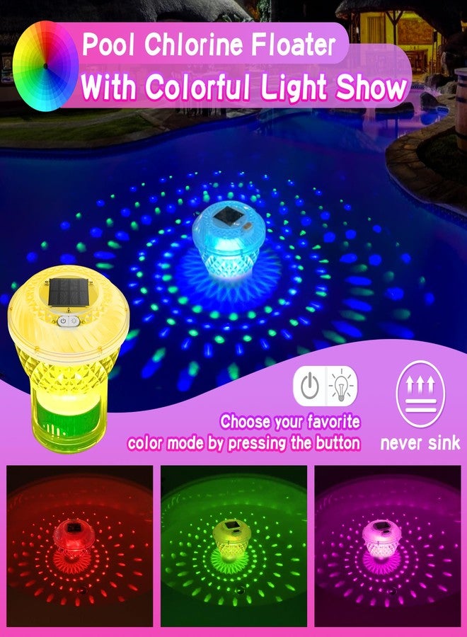FineBud Chlorine Floater with Colorful Solar Lights - Image 3