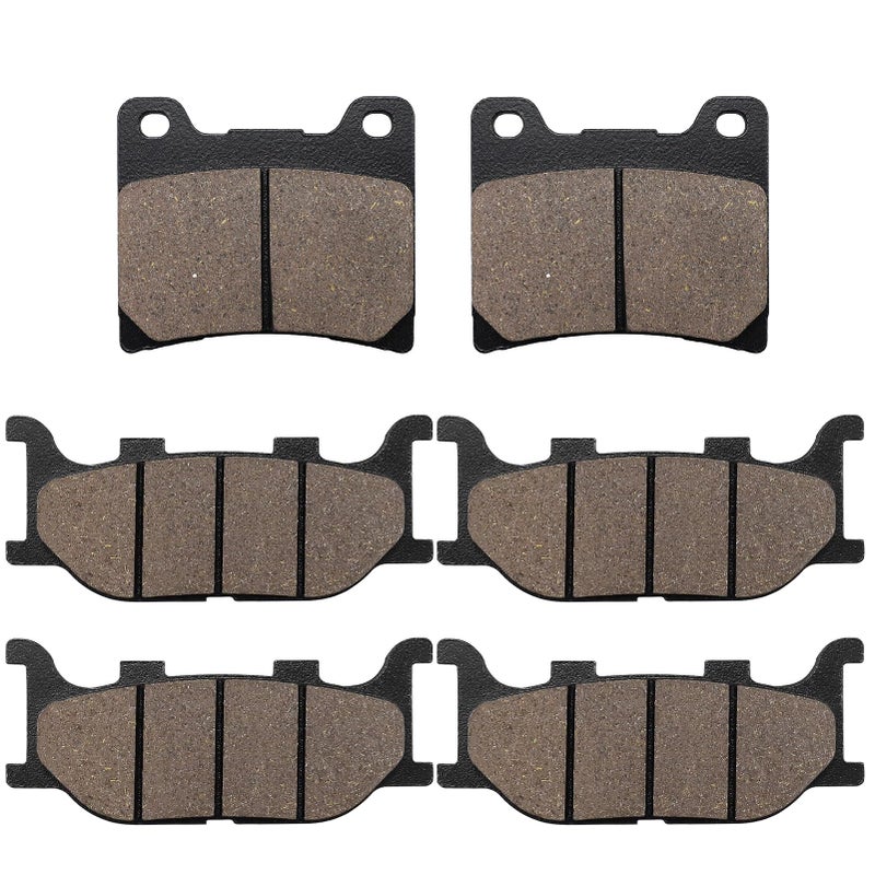SOLLON Front and Rear Brake Pads for Yamaha XVS1100 Vstar 1100 Custom Midnight 20072008 XVS1100 Vstar CustomClassicSilverado 19992009 Virago 1100 XV1100 Dragstar 1100 XVS1100