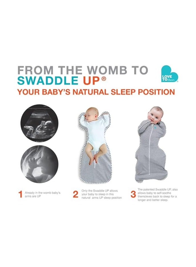LOVE TO dream Stretch Cotton Baby Swaddle Wrap, Arms Up Design for Easy Self-Soothing, Soft Breathable Baby Sleepwear, Cozy Baby Wrap for Comfortable Sleep - Image 2