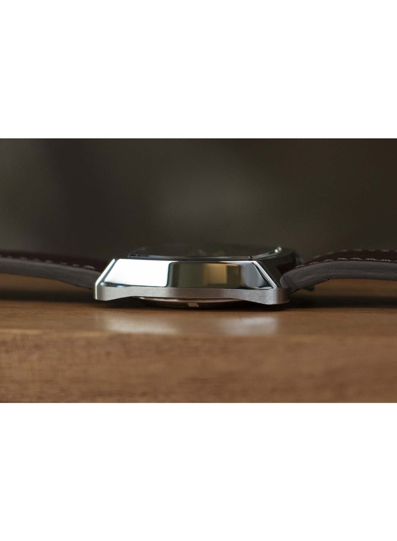 Seiko سايكو ريكرافت SNKP27 ساعة أوتوماتيكية ذات تصميم عتيق 40 مم بقرص أخضر وذهبي مع حزام جلد بني للرجال - Image 5