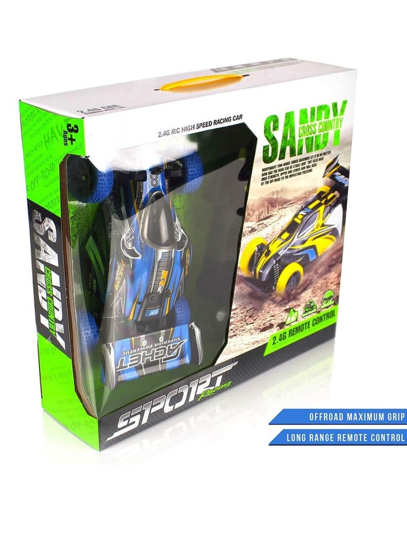 UKR UKR High-Speed Blue Racing Car with 4-Channel Remote Control for Kids – Thrilling RC Toy Vehicle  - Image 4