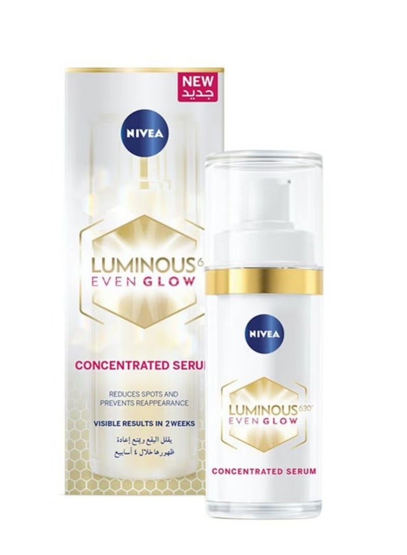 نيفيا Nivea Luminous 630 Even Glow Concentrated Face Serum Clear 30ml