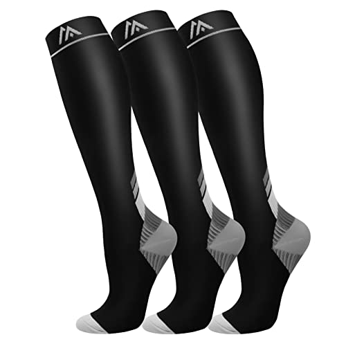 FuelMeFoot 3 Pack Copper Compression Socks - Compression Socks Women & Men Circulation - Best for Medical,Running,Athletic - Image 1