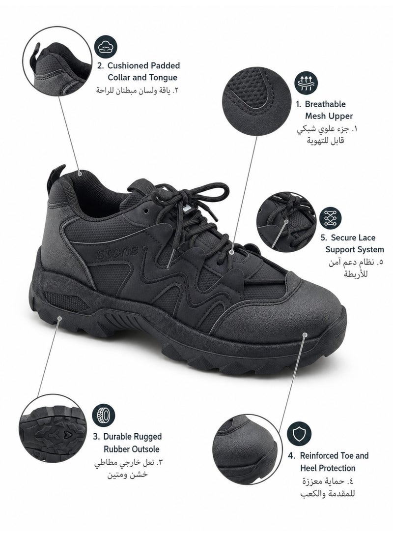 STONE Pulse Unisex Outdoor Walking Shoes | Rugged Comfort Sneakers - Image 4