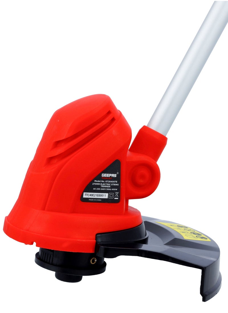 GEEPAS - Electric String Trimmer, Electric Grass Trimmer| Lawn Trimmer & Edger Trimmer | 11,000 RPM No Load Speed | Adjustable Handle | Corded Lawn Trimmer, Telescopic Rod, Lightweight & Non- Slip - Image 1
