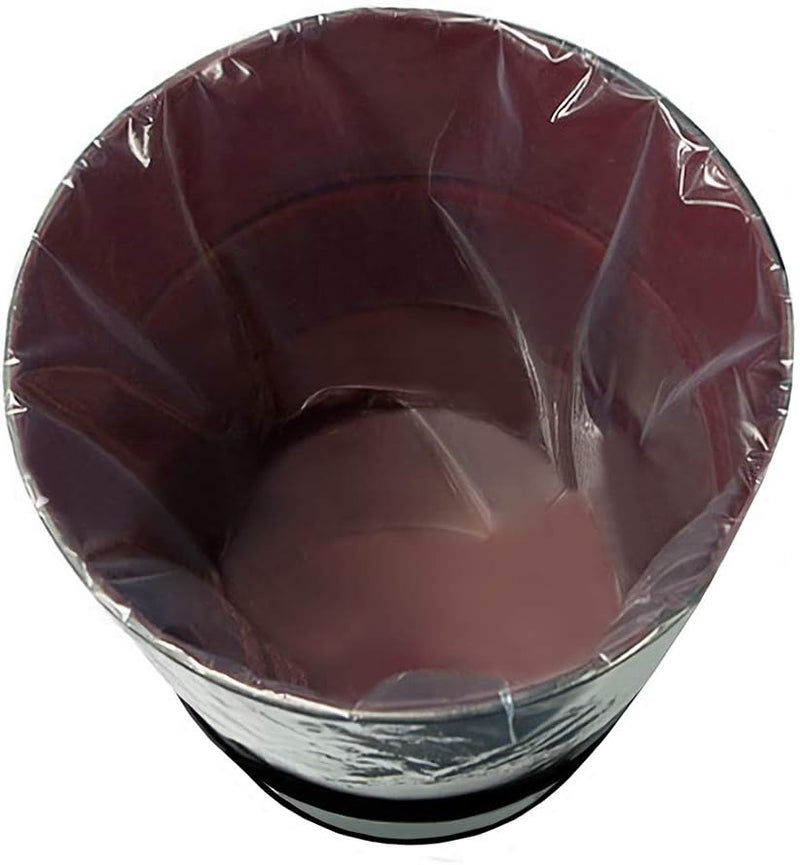 QWORK 5 Pack 55 Gallon Clear Plastic Drum Liners, Heavy Duty Leak Proof Clear Bucket Liner Bags for Marinating and Brining, BPA Free, 5.5 mil - Image 1