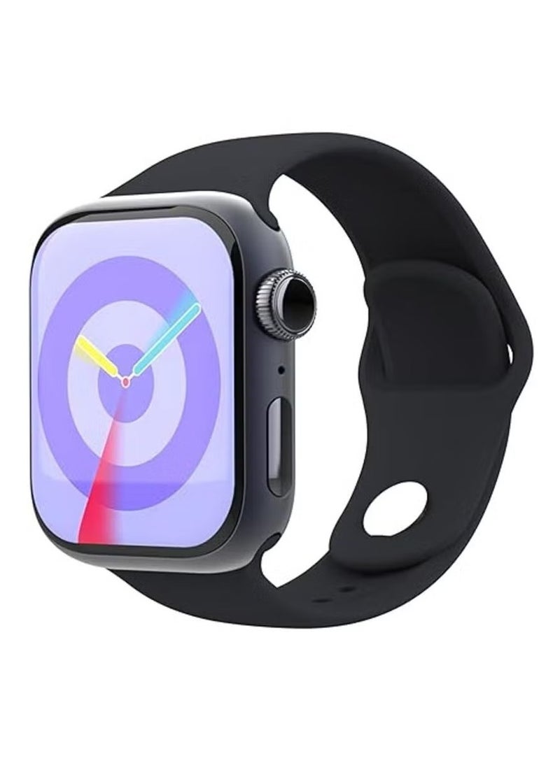 "G-Tab GS9 Mini Smartwatch – 1.75-Inch AMOLED Display, Always-On Screen, Raise to Wake, Health Monitoring, Multi-Sport Modes, 1GB Storage – Black" - Image 2