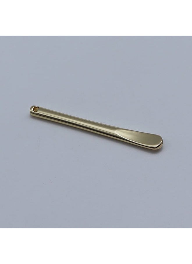 lasenersm 3 Pieces Zinc Alloy Makeup Spatula Eye Cream Spoon Beauty Scoop Mini Spoon Makeup Beauty Spoons Mini Cosmetic Skincare Spatula for Cream Lotions, Cylindrical Handle Type, Golden, Silver, Rose-Gold  - Image 2