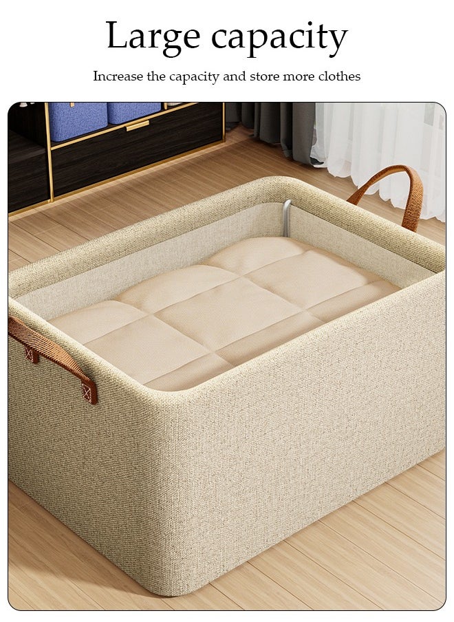 DUNISO - 3 Pcs Wardrobe Clothes Organizer,Multifunctional Foldable Storage Box，With Handles, Wear Resistant And Easy To Clean，Moisture And Dust Prevention，Not Easily Deformed，For Storing Shirts, Sweaters, T Shirts, Jeans, 47*28*20cm - Image 1