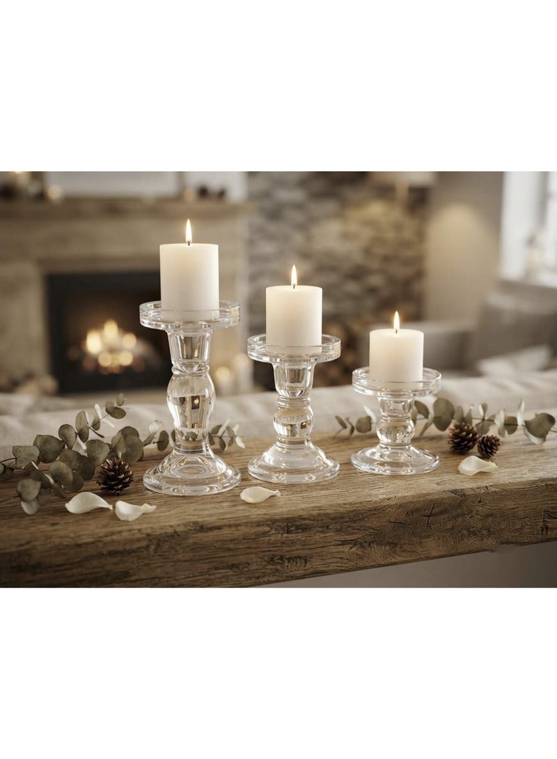 Luxury glass candle holder with a classic design - Image 1