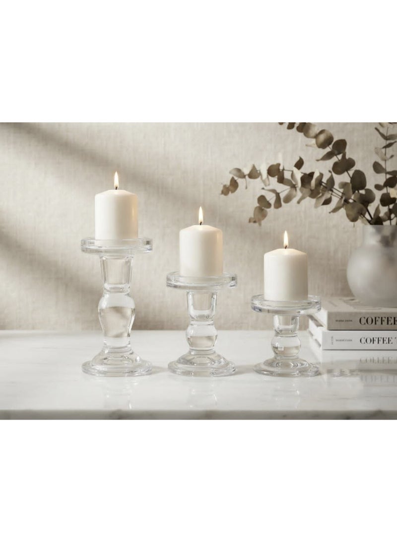 Luxury glass candle holder with a classic design - Image 2