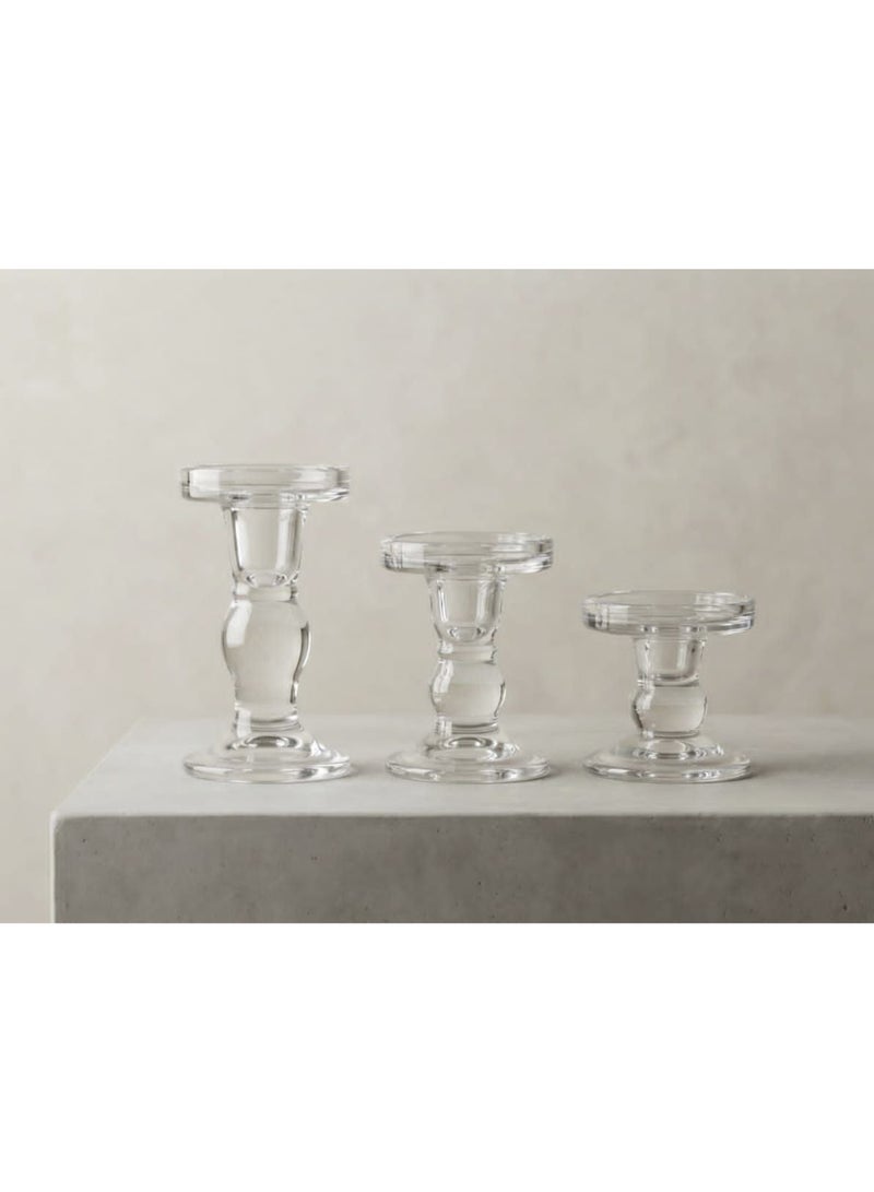 Luxury glass candle holder with a classic design - Image 3