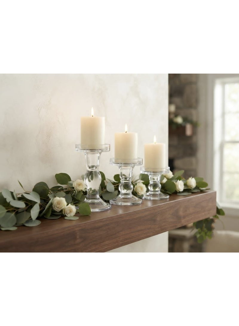 Luxury glass candle holder with a classic design - Image 4