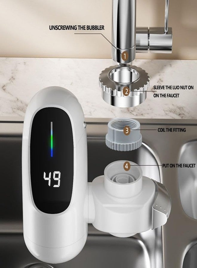 Drumstone 𝟏𝟓 𝐘𝐞𝐚𝐫𝐬 𝐆𝐮𝐚𝐫𝐚𝐧𝐭𝐞𝐞, Instant Water Heater Tap, ABS and Metal Build, 0.04-0.5 MPA Working Pressure, Energy‑Smart Point‑of‑Use Hot Water for Cafes Clinics Salons and Homes - Image 4
