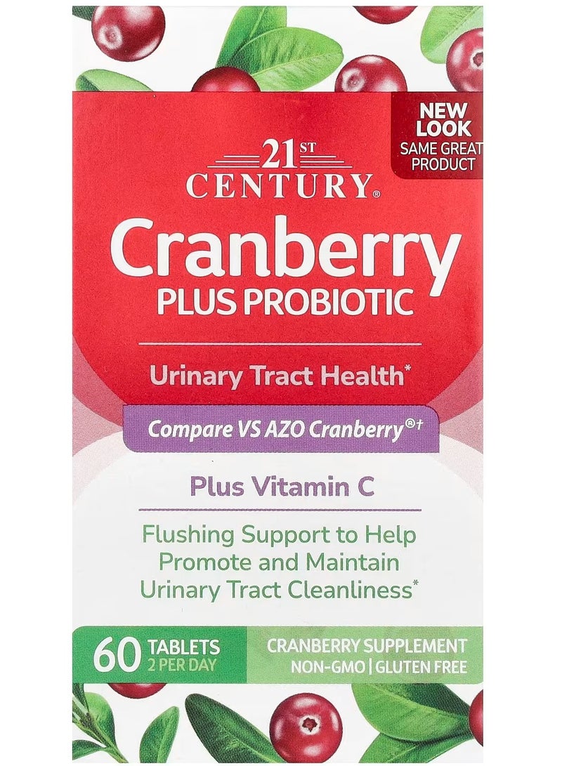 القرن الحادي والعشرون التوت البري بالإضافة إلى البروبيوتيك، 60 قرصًا - Image 1