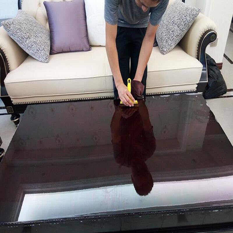 HOME13™ Clear Contact Paper Glossy Self Adhesive Oil Proof Protective Film Kitchen Backsplash Wallpaper Wall Protector Removable (18x168 Inch, Film) - Image 2