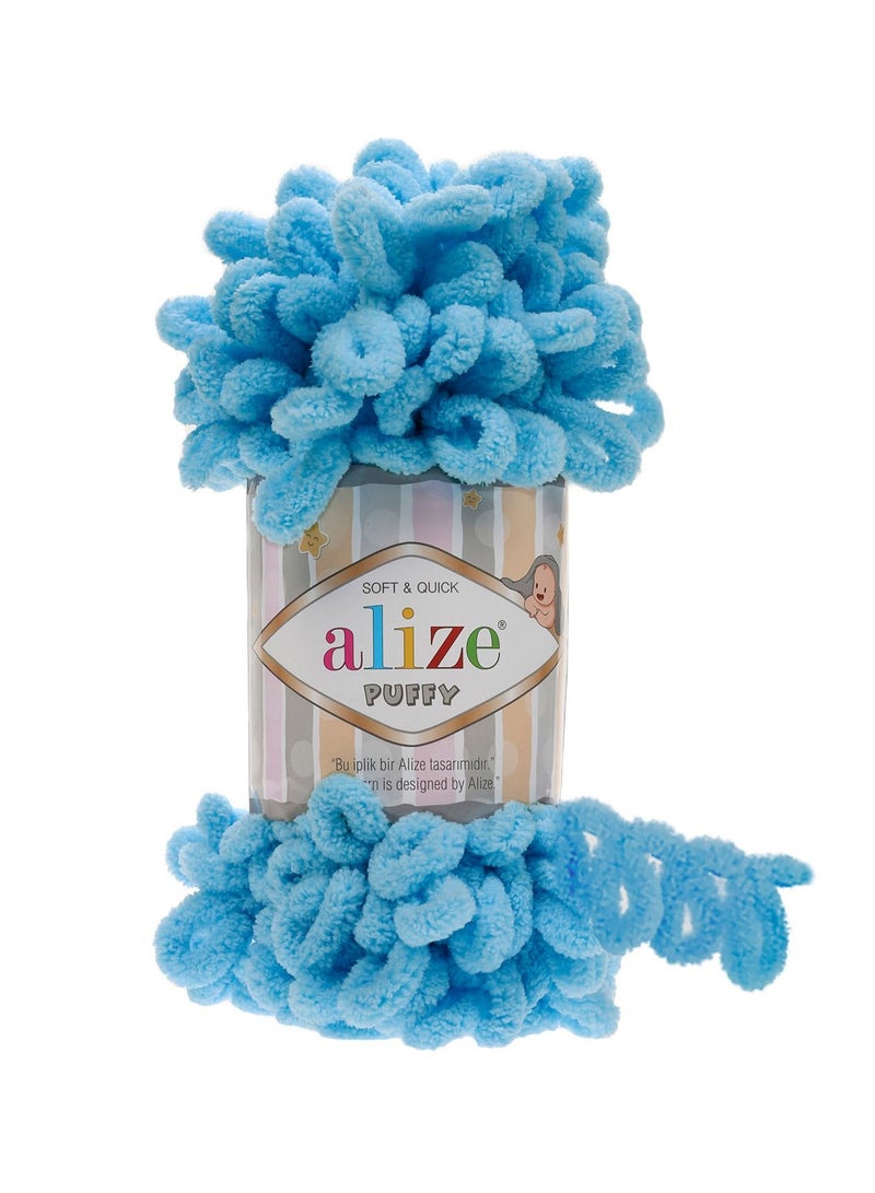 ALIZE Puffy Micropolyester Hand Knitting Yarn 100 Gram 9 Metre