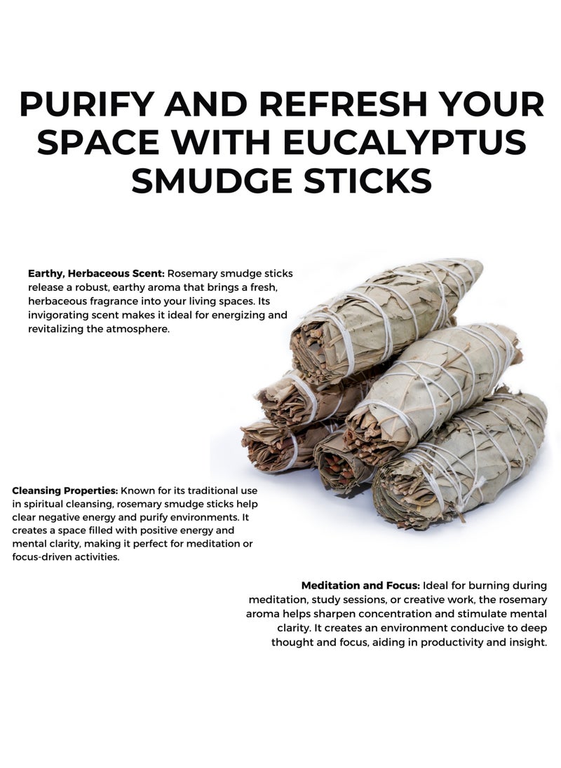 Awafi Mill - Eucalyptus Smudge Stick For Smudging | Whole Eucalyptus Leaves - Image 1