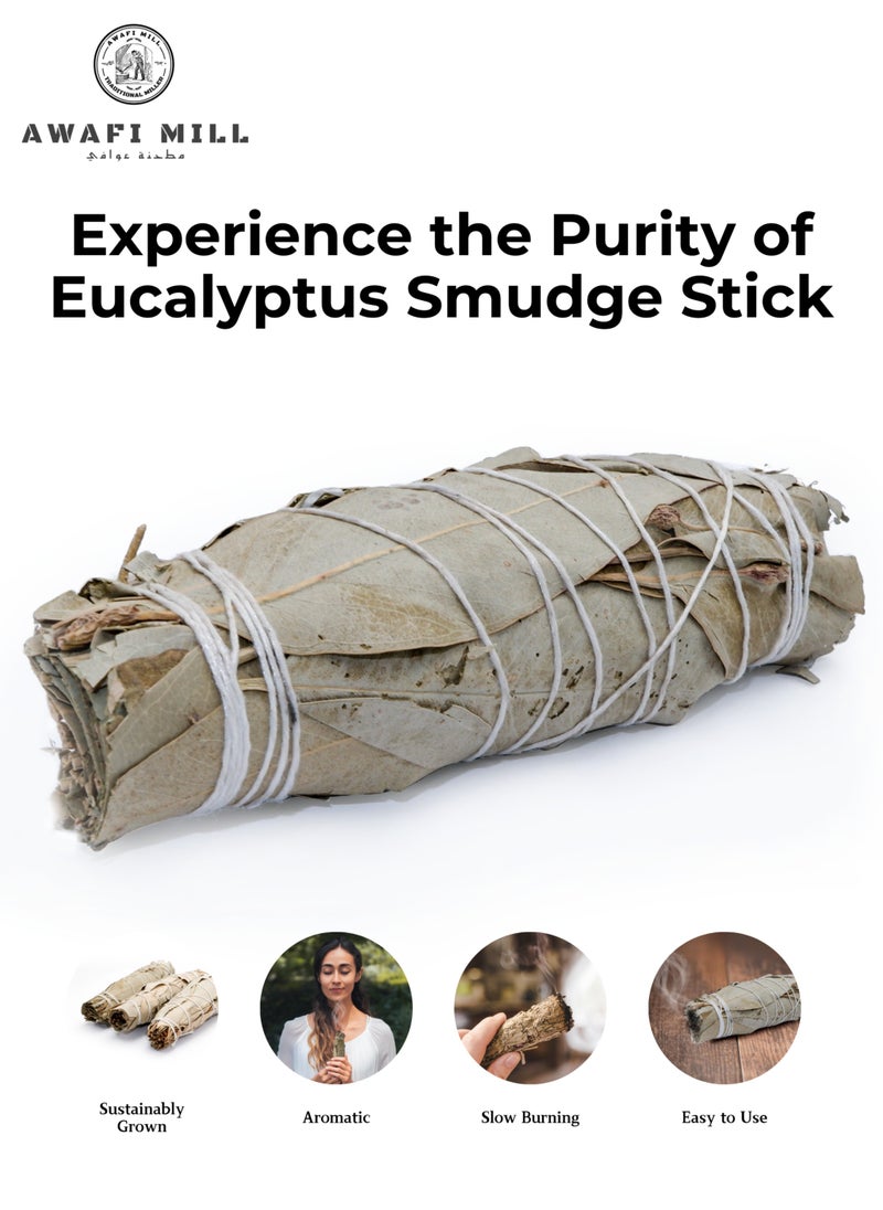 Awafi Mill - Eucalyptus Smudge Stick For Smudging | Whole Eucalyptus Leaves - Image 1