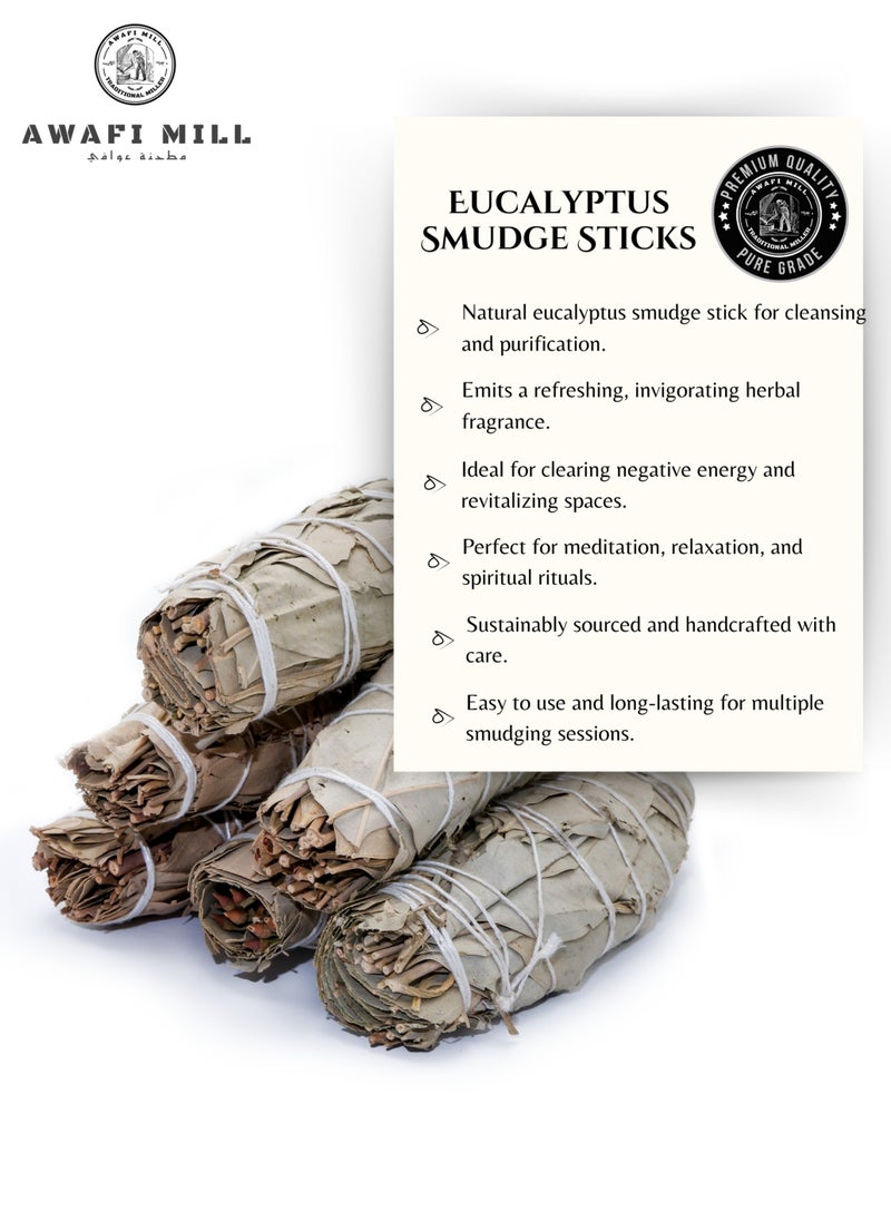 Awafi Mill - Eucalyptus Smudge Stick For Smudging | Whole Eucalyptus Leaves - Image 1