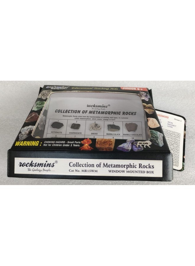 ROCKSMINS MR15WM Collection Set of 15 Metamorphic Rocks for School Education Rocks Samples Activity Geology Rock Memory Great Educational STEM Toys for Kids with Free Activity Card - Image 3