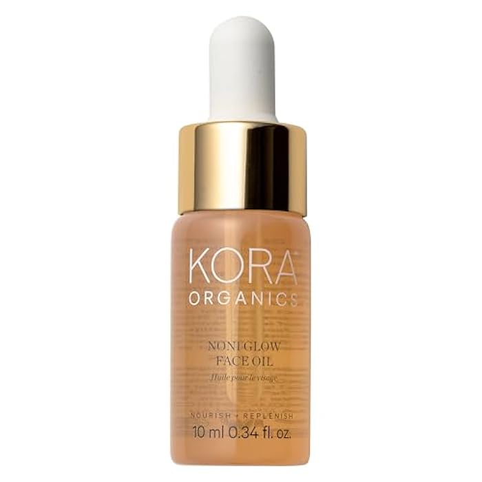 KORA Organics Noni Glow Hydrating Face Oil with Antioxidants, Nourish & Illuminate, Certified Organic, Cruelty Free, 0.34 fl oz - Image 1