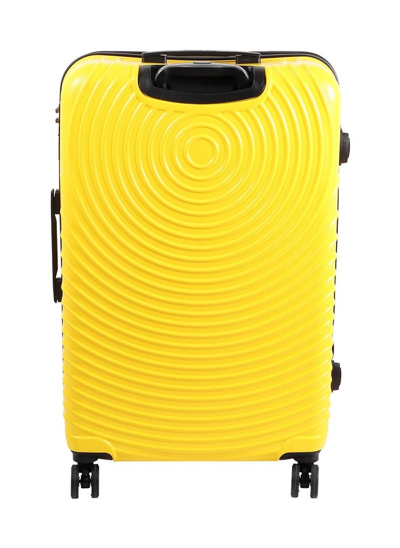 Biggdesign - Lightweight Cats Design Carry On Luggage with Spinner Wheel and Lock System Yellow 24-Inch - Image 1
