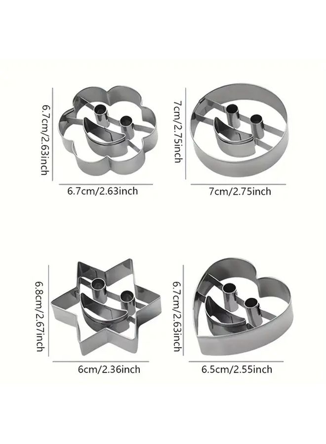SHAON Stainless Steel Cookie Cutter Smiling Flower Face 1pc For Baking - Image 3