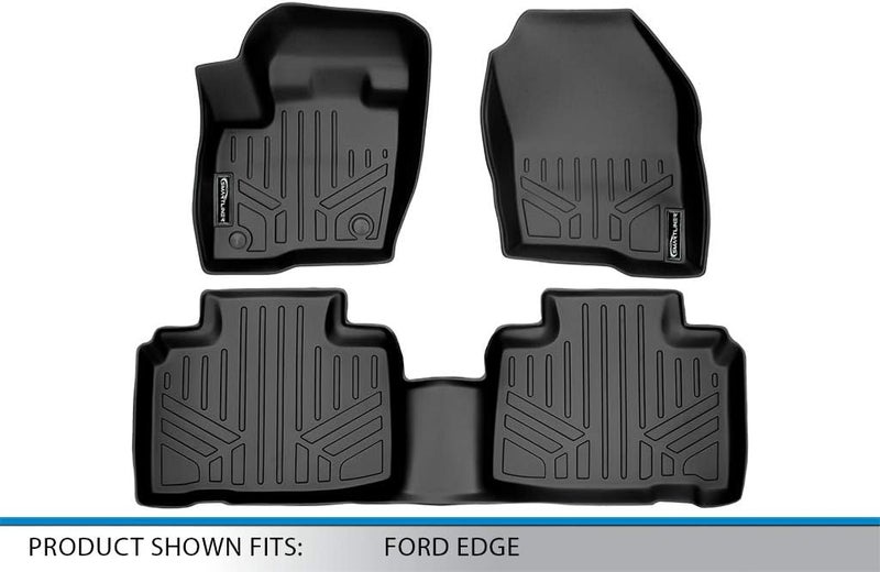 MAX LINER Floor Mats 2 Row Set Black for 2015-2018 Ford Edge - Image 5