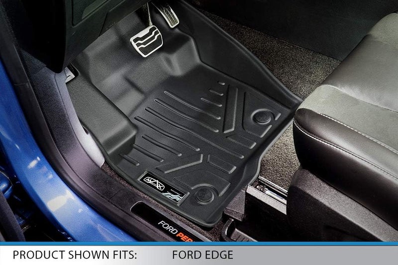 MAX LINER Floor Mats 2 Row Set Black for 2015-2018 Ford Edge - Image 2