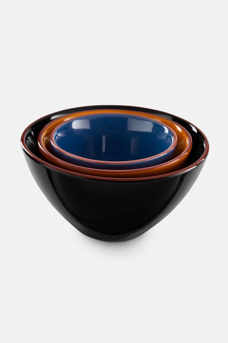 Tchibo 3 Pcs Storage Bowl Set, Brown Combo  - Image 2
