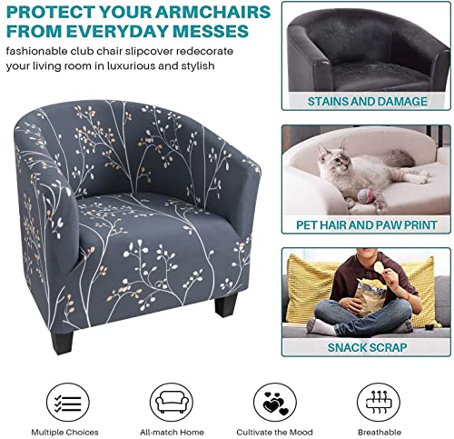 NILUOH Club Chair Slipcover Tub Chair Cover Stretch Armchair Covers Sofa Cover Furniture Protector for Living Room (04) - Image 4