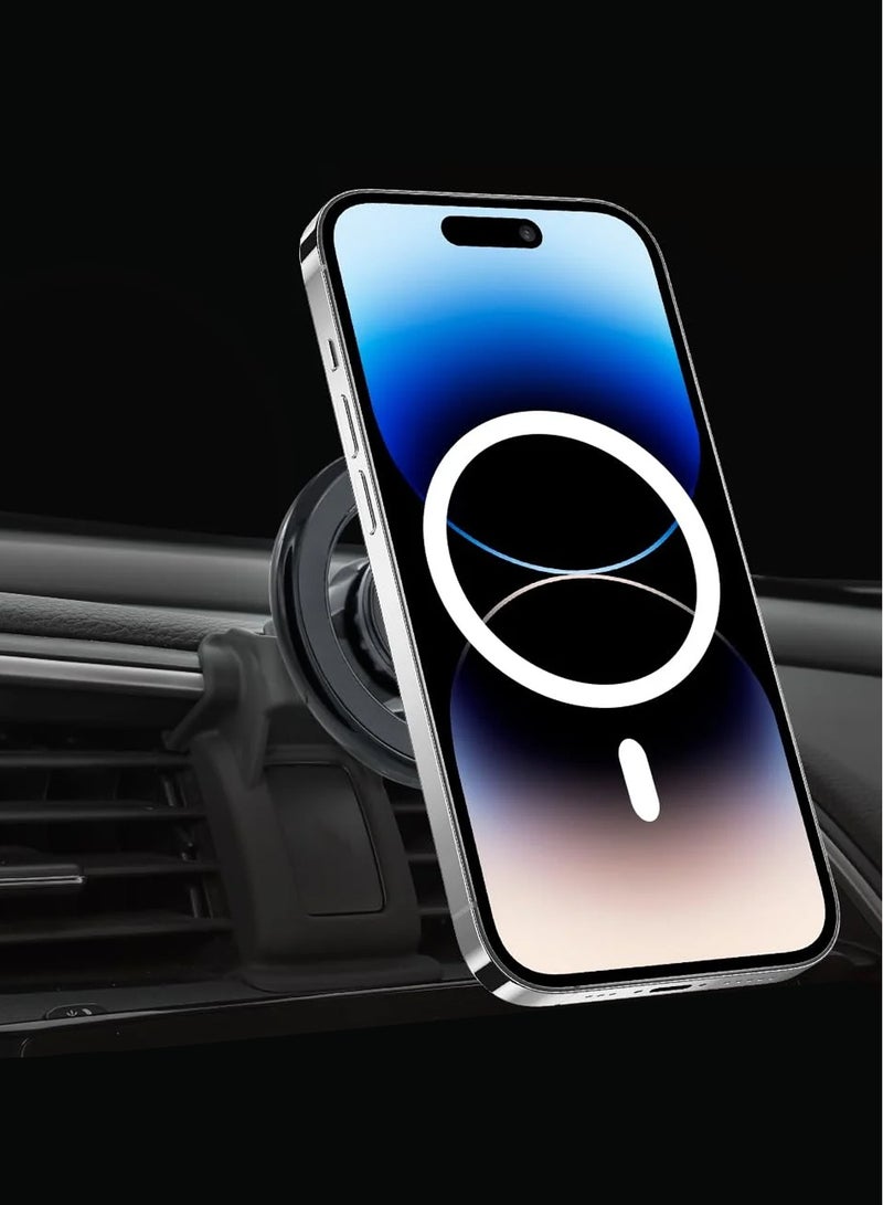 CHAPPELINE ST38 Magnetic Bracket Car Phone Holder Custom Fit for Land Cruiser(2021-2024) Rotatable for Magsafe Cell Phone Mount 20 Strong Magnets Hands Free - Black - Image 2