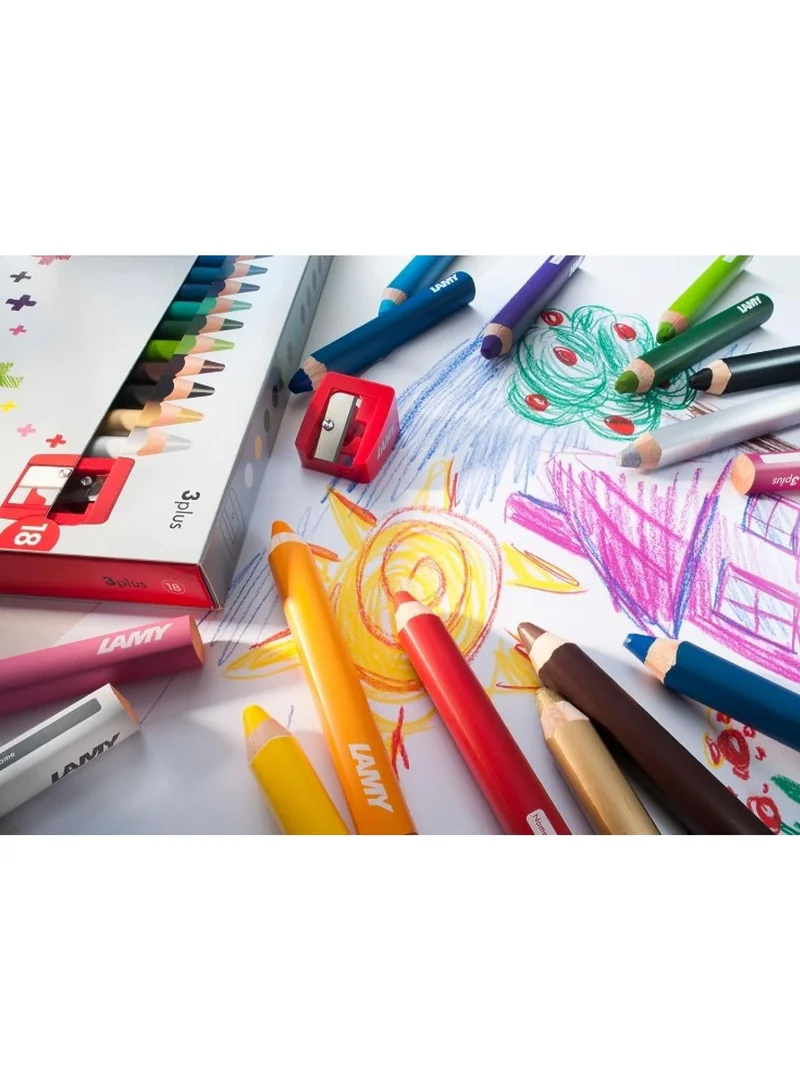 LAMY Lamy 3Plus Color Pencils 12 Pcs Incl, Sharpeners