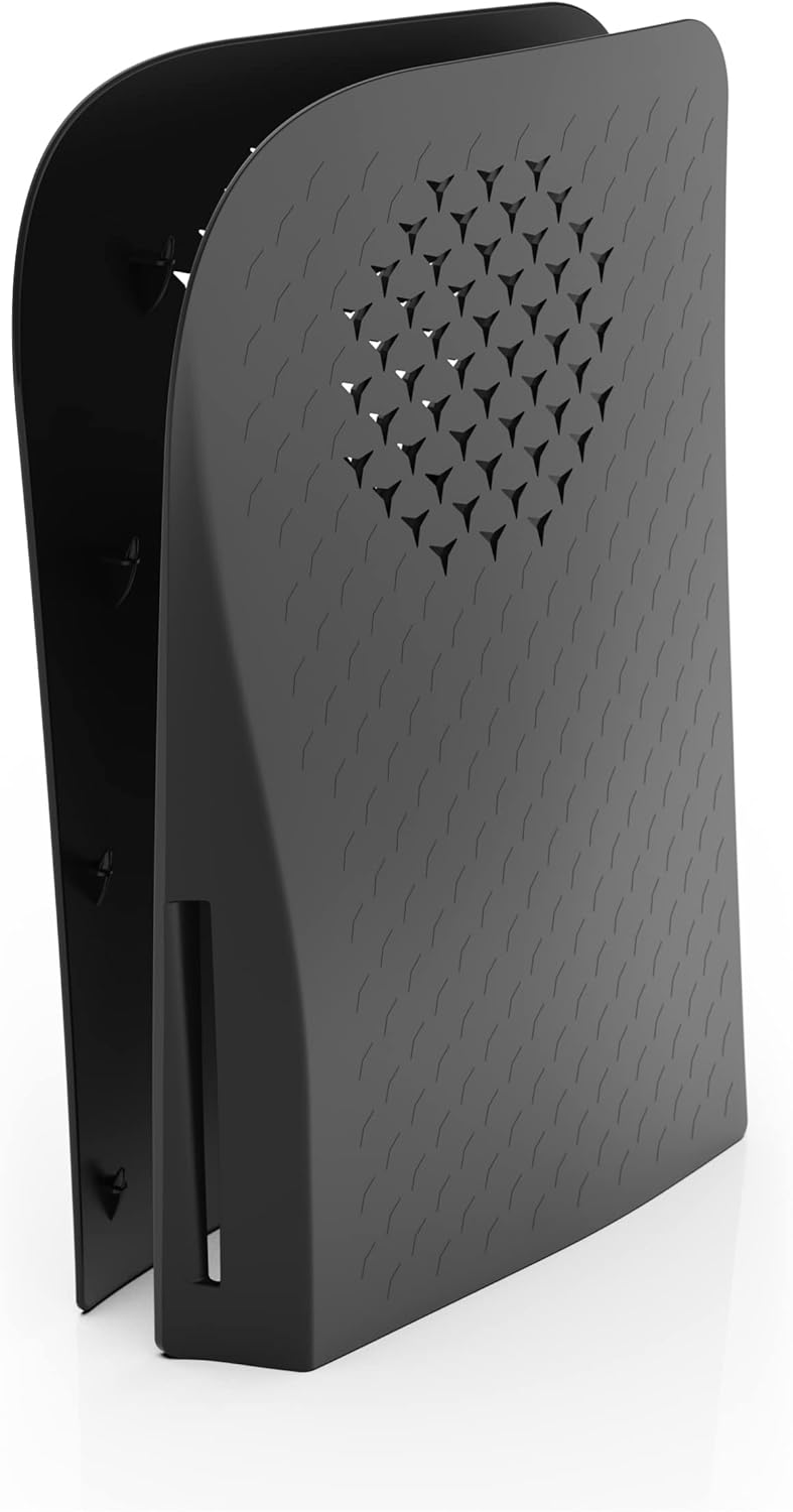 Foamy Lizard StealthPlates PS5 Cooling Vent Faceplate for The Playstation 5 Console, Replacement Shell Accessories, Protective High Strength ABS, Vents, Precision Fit (Black Viper - Disc Edition) - Image 3