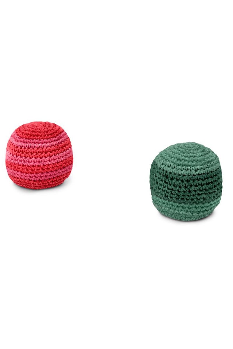 Tchibo 2 Piece Foot Juggling Balls, Green - Image 2