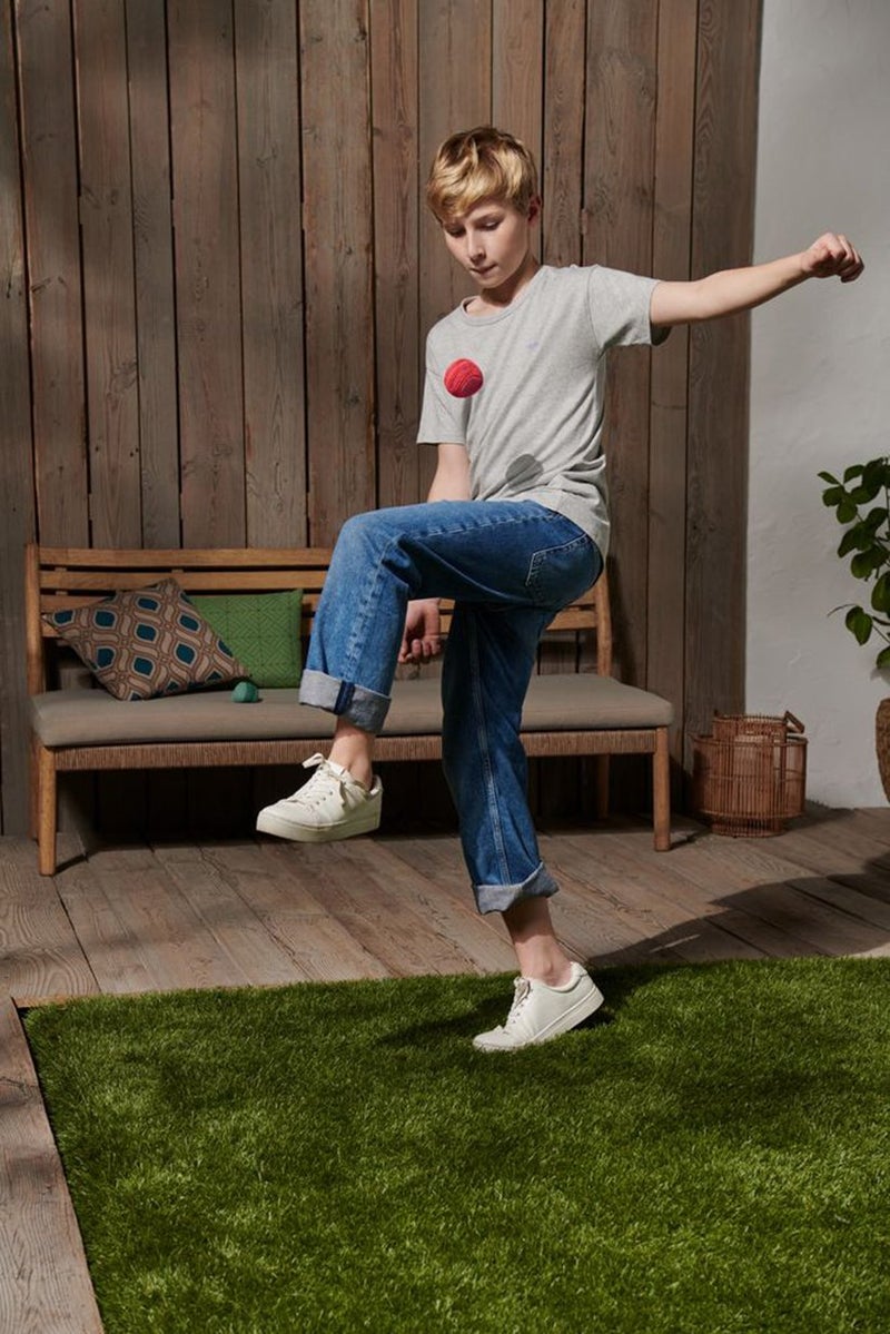 Tchibo 2 Piece Foot Juggling Balls, Green - Image 1