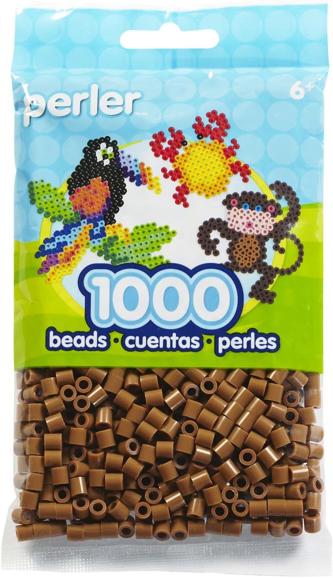 Beads Fuse Beads for Crafts, 1000pcs, Light Brown