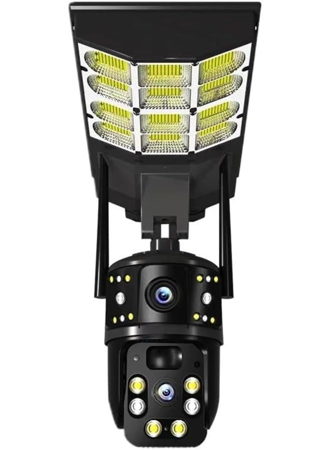 V380 AI Solar Street Light Camera 2 In 1 Solar Light With Built In Dual Lens CCTV Camera 4K Ultra HD 5G WiFi Human Tracking Siren Alarm Full Color Night Vision For Home Villa - Image 5