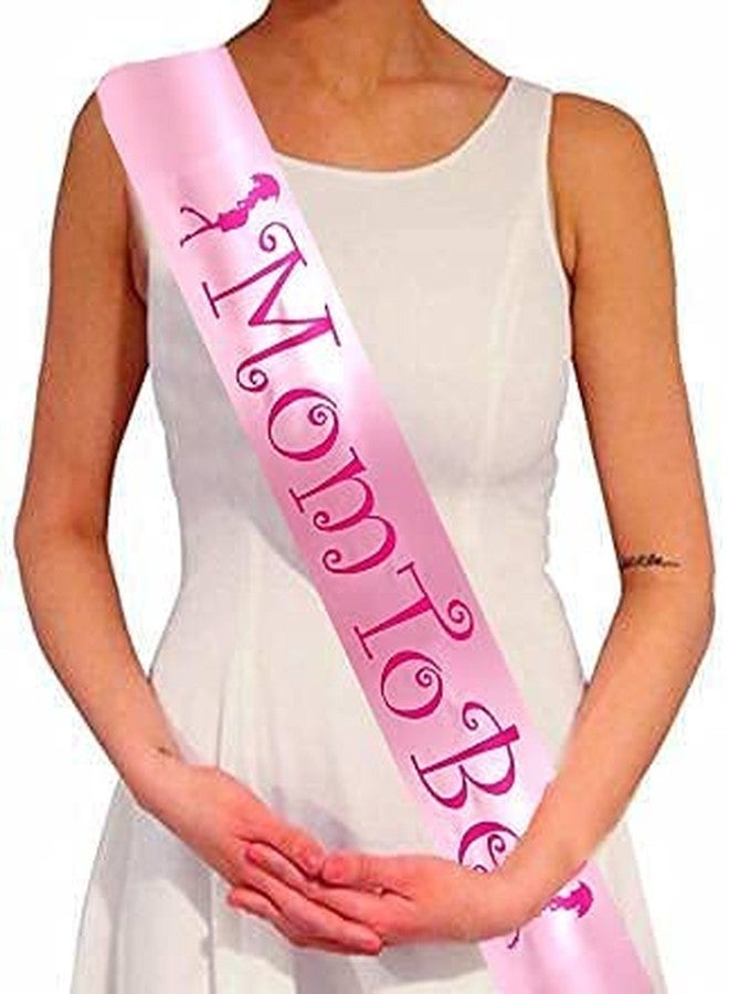 Presta Gifts Baby Shower Mom to Be Decoration Items Sash and Badge Set of 2 pcs - Mom to Be Sash and Dad to Be Pin Badge - Props, Gifts for Decoration | Baby Shower Gifts for Mom to Be & Dad to Be - Image 2