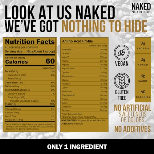 Nakd Organic Powdered Peanut Butter from US Farms – Bulk, Only 1 Ingredient - Roasted Peanuts, Vegan, No Additives, Preservative Free, No Salt, No Sugar - 45 Servings - Image 2